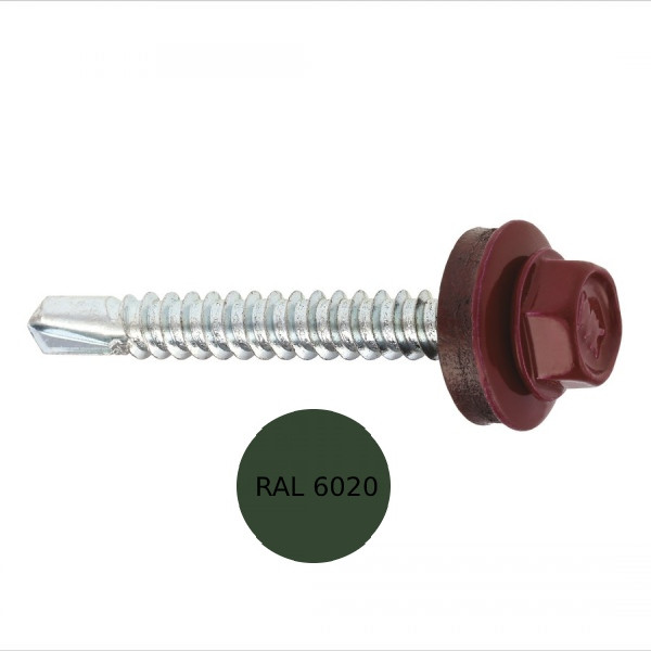 სახურავის ჭანჭიკი WF-48025- RAL 6020 (250ც) — სარემონტო აქსესუარები